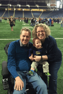 My family at the Ford Field Muscle Walk