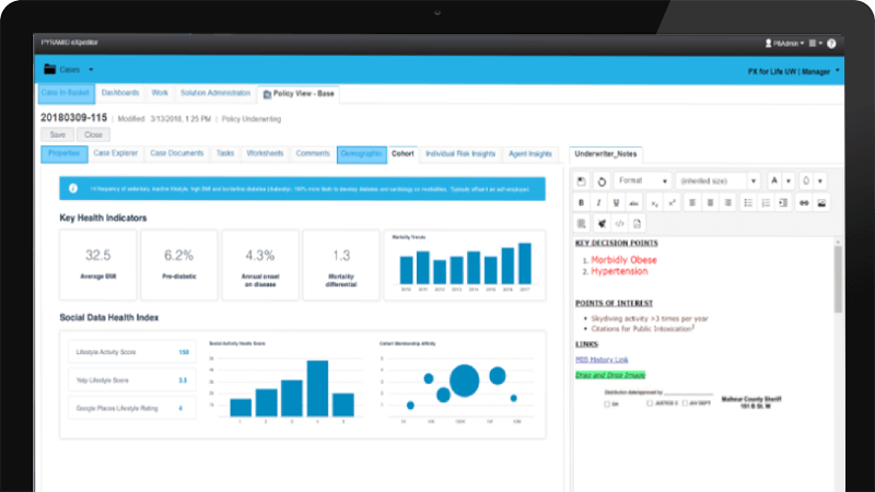 Natural language processing for Underwriting