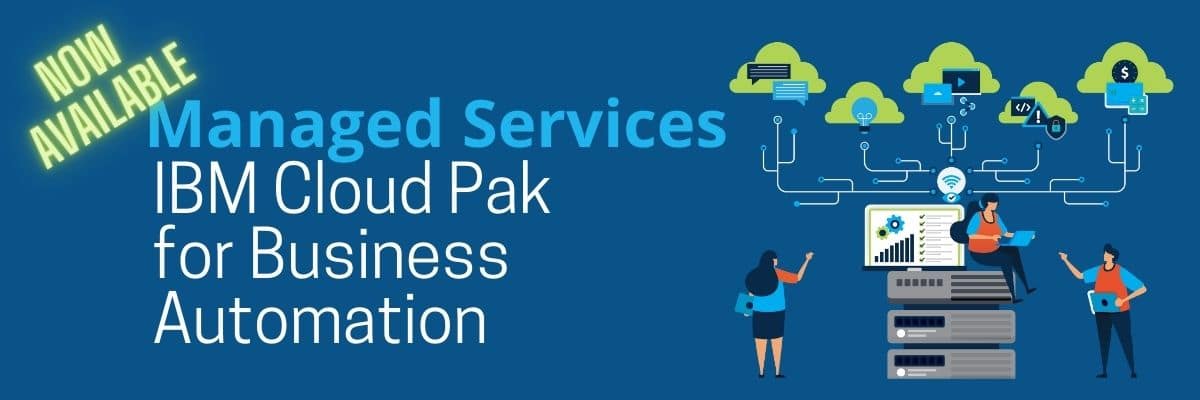 managed services for ibm cloud pak business automation graphic