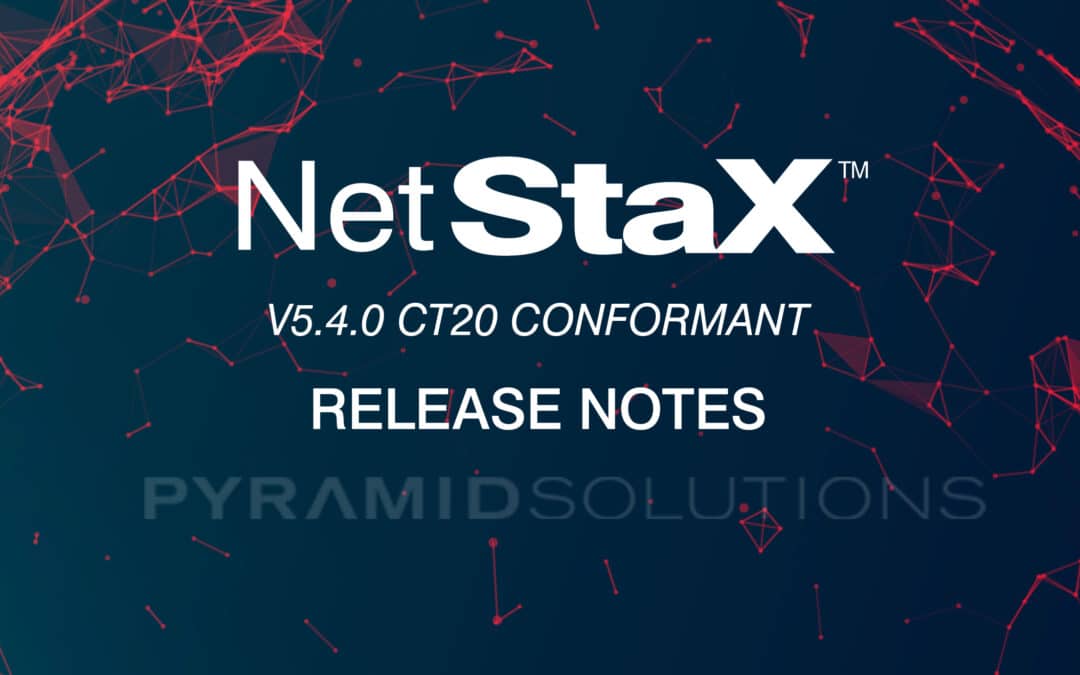 Pyramid Solutions NetStaX v5.4.0 now available! — CT20 Conformant and CIP Safety Enabled